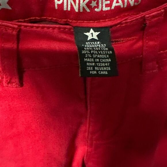 Celebrity Pink Jeans Red Hipster High Rise Skinny size 1 - Picture 2 of 4